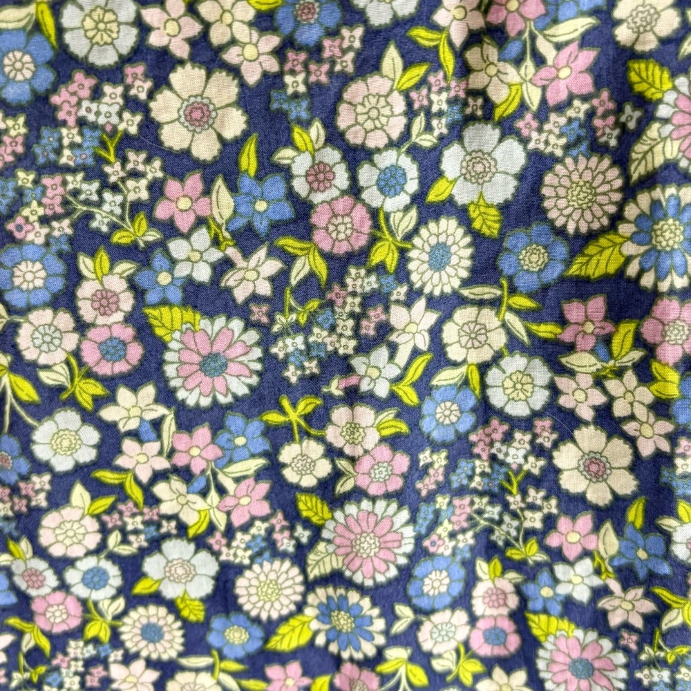 American Eagle Floral Crop Top Blue Cottagecore Small - Picture 5 of 12